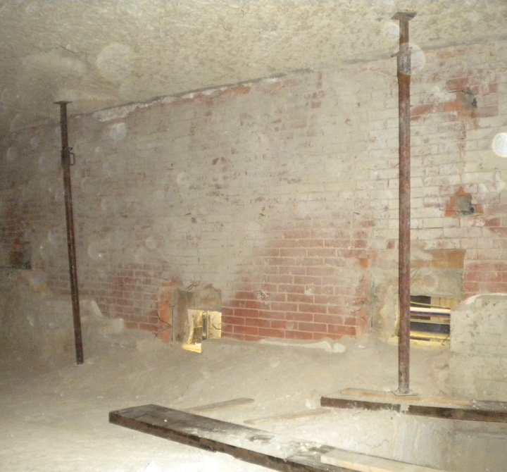 Kotel na biomaso 4 - Sanacija poškodovanega dela kurišča (2)